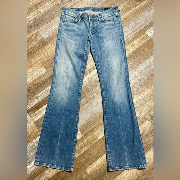 Citizens Of Humanity Light Blue Low Waist Bootcut Jeans - Picture 2 of 8